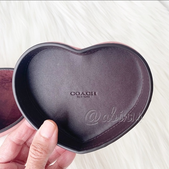 NWT Coach Signature Canvas and Leather Trinket Box - Picture 4 of 10